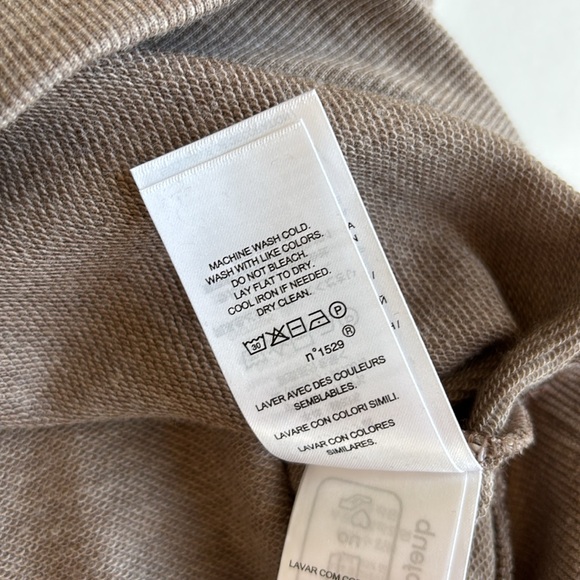 Ralph Lauren Black Label Brown‎ Cable Knit Cotton Crew Sweater Women’s Large - Picture 7 of 12